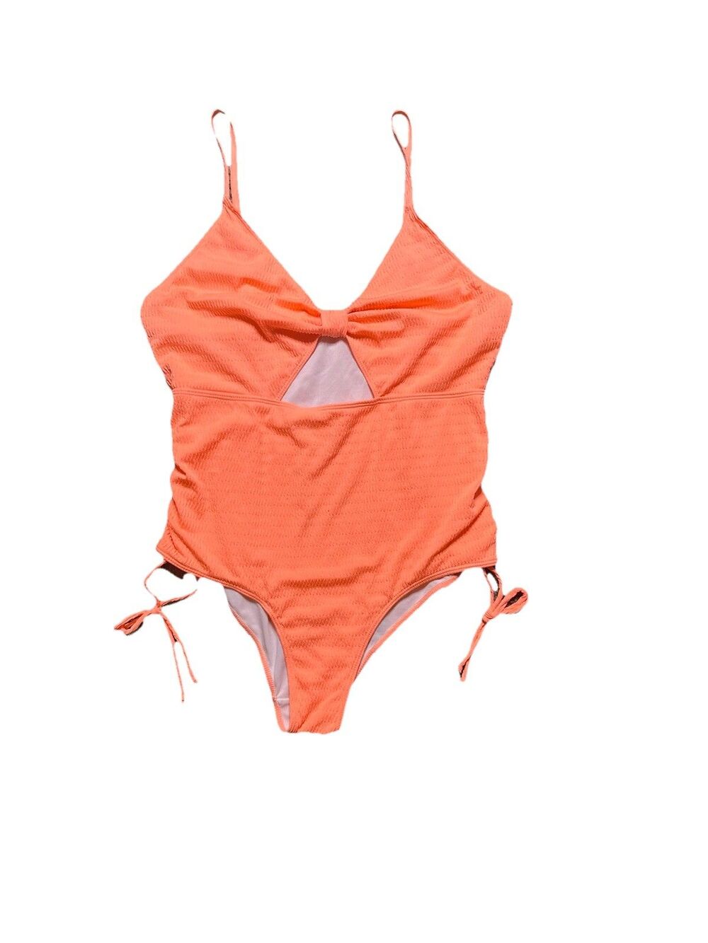 Plus Size One Piece Swimsuit Womens 2X Bathing Suit Orange Cruise Resortwear